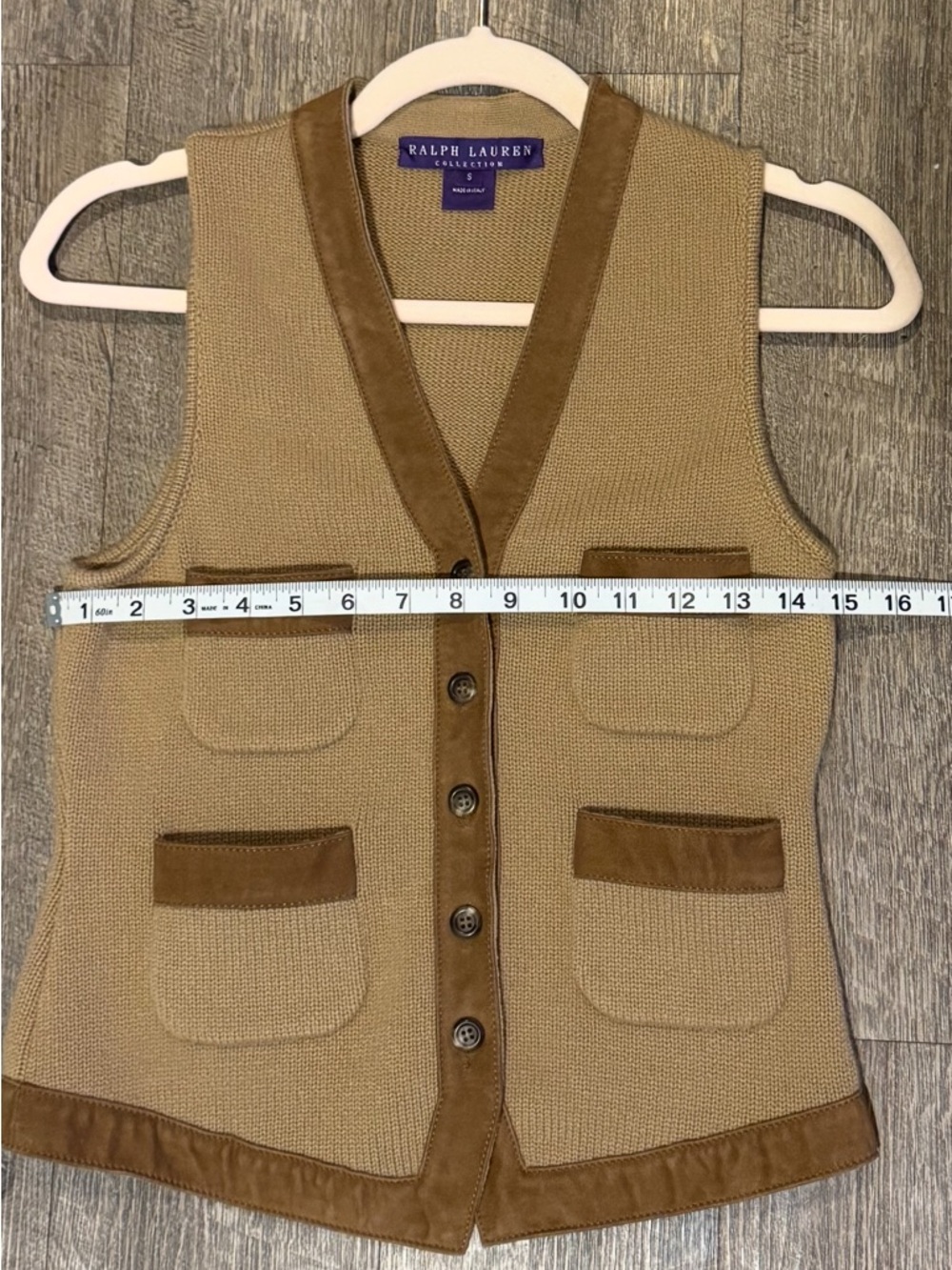 Ralph Lauren Purple Label-Cashmere Brown Suede old money, equestrian size small - Picture 17 of 17